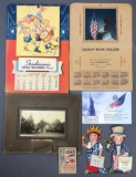 Group of 7 : Vintage (1921-1945) Patriotic Calendars