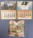 Group of 3 : Antique (1909-1918) Patriotic Advertising Calendars