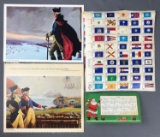 Group of 4 : Patriotic Calendars, Pages, Stamps