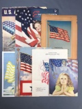 Group of 7 : Vintage Patriotic Periodicals, Prints and more