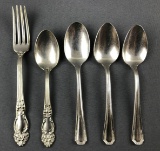 Group of 5 : Vintage Wabash Railroad Flatware