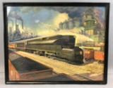 Vintage (1944) Framed Pennsylvania Railroad Print