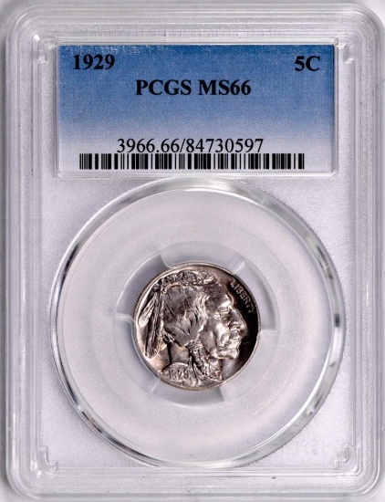 1929 P Buffalo Nickel (PCGS) MS66.