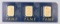 Group of (3) PAMP Suisse 1 Gram 999.9 Gold Ingot/Bar.