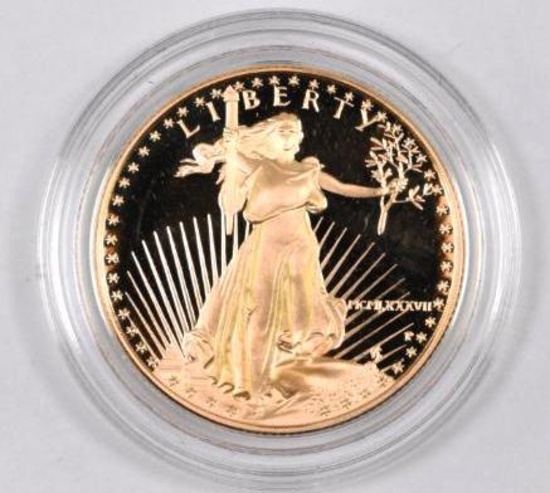 1987 $25 American Gold Eagle 1/2oz. Proof.