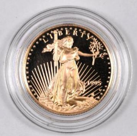 1995 W $10 American Gold Eagle 1/4oz. Proof.