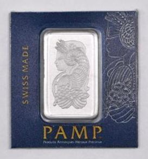 PAMP Suisse 2.5 Gram Platinum Ingot/Bar.