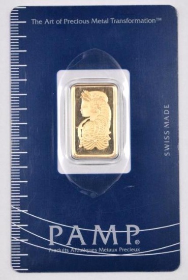 PAMP Suisse 5.0 Gram Gold Ingot/Bar.