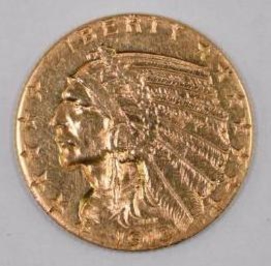 1913 P $5 Indian Gold.