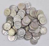 Group of (100) Roosevelt Silver Dimes.