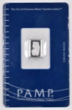 PAMP Suisse 1 Gram Palladium Ingot/Bar.