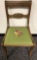 Wooden Chair w/ Needlepoint Seat