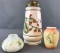 Group of 3 : Antique Hand Painted Shakers