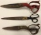 Group of 3 Pairs : Tailor's Shears