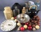 Group of 40+ assorted vintage items-bottles, knobs, and more