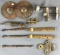 Group of 9 assorted brass pieces