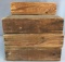 Group of 7 Primitive Rustic wood boxes