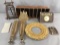 Group of 9 miscellaneous vintage decor pieces and more