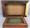 Group of 2 wood shadow box frames