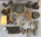 Group of 20+ assorted antique and vintage metal decorative items and more