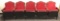 Row of vintage Theatre seating