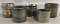Group of 5 : Silver Plate/Pewter Napkin Rings