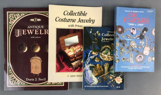 Collection of 4 Books About Antique and Collectible Jewelry