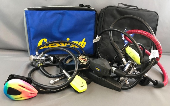 Lot of 4 : Scuba Gear - Diving Regulators + more