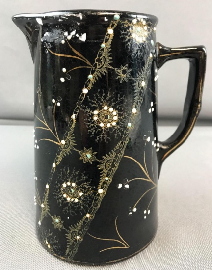 Vintage Hand Painted Ceramic Pitcher