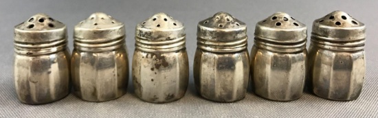 Group of Vintage Sterling Silver Salt and Pepper Shakers