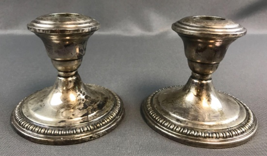Vintage Sterling Silver Weighted Candle Holders