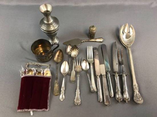 Group of Vintage/Antique Flatware - some with Sterling Silver Handles