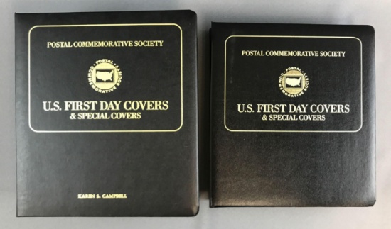 Lot of 2 Binders : Postal Commemorative Society US First Day Covers