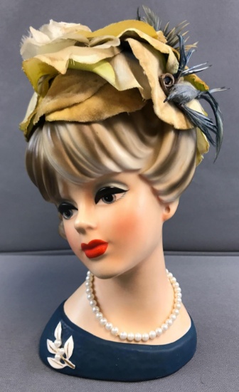 Vintage 1950s Napco Head Vase (c7474)
