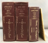 Group of Vintage Illinois City Directories - Joliet, Lockport, and Morris