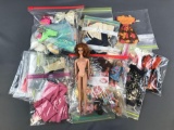 Group of 50+ pieces : Vintage Fashion Dolls and Doll Clothes
