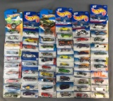 Group of Approximately 60 Assorted Hot Wheels Die-Cast Vehicles in Original Packaging