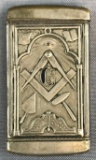 Antique Freemason Match Case