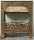 Antique Cast-Iron Fireplace Front
