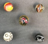 Group of 5 : Vintage Marbles