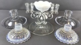 Collection of 6 : Glass Candle Holders