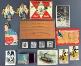 Group of 18 pieces assorted vintage ephemera and more