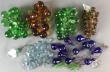 Group of Vintage Decorative Glass Grape Clusters and pieces