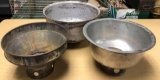 Group of 3 metal sieves/strainers