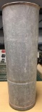 Tall metal canister