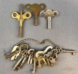 Group of Skeleton and Clock Keys