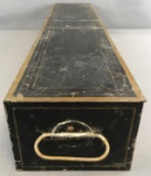 Vintage metal bank safety deposit box