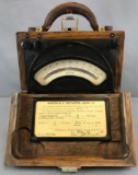 Vintage 1940s Northwestern Technological Institute Weston D.C. Voltmeter, Model 45