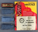 Group of 4 Harmonicas + Instructions