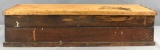 Hinge lid wooden box